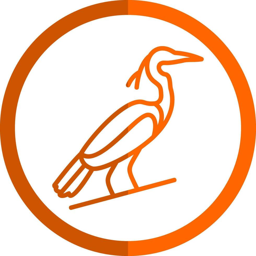 reiger vector icoon ontwerp