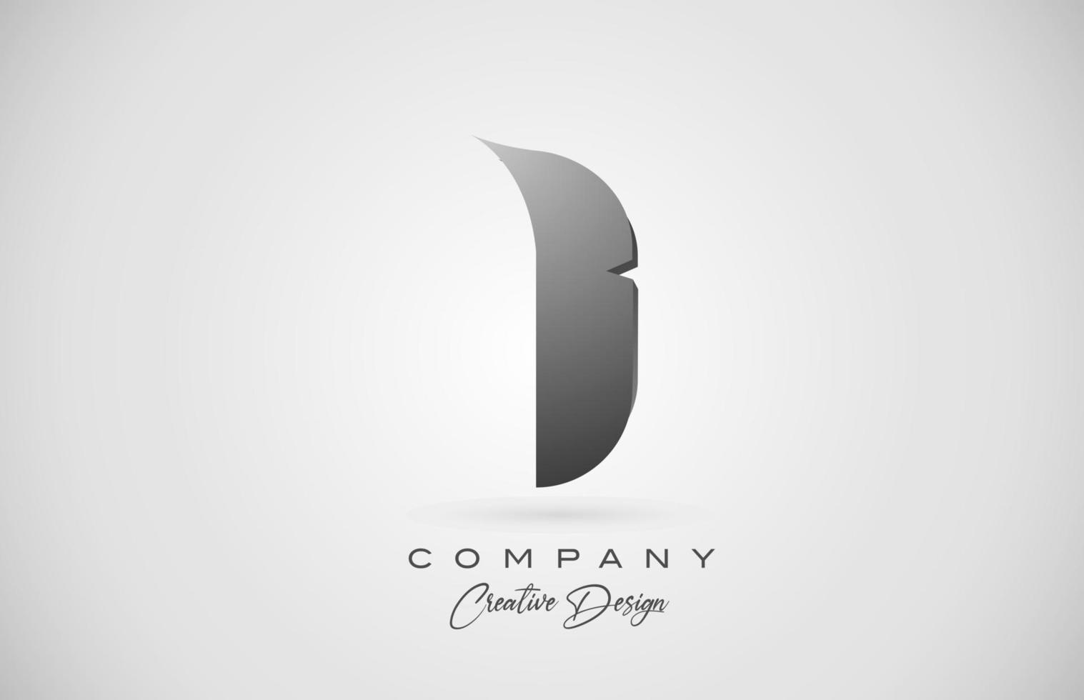 alfabet letter i pictogram logo in zwart verloop. creatief ontwerp voor bedrijf en bedrijf vector