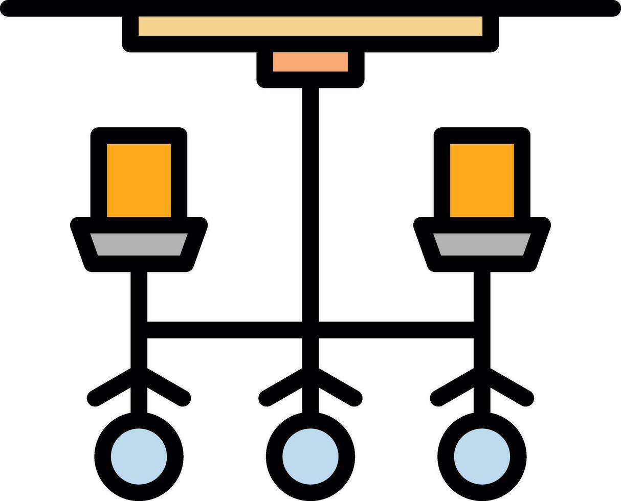 kroonluchter vector icoon ontwerp