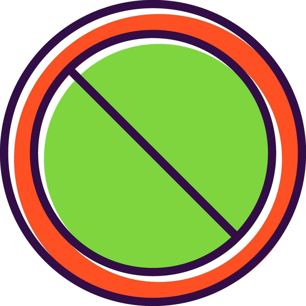 verbod cirkel vector icoon ontwerp