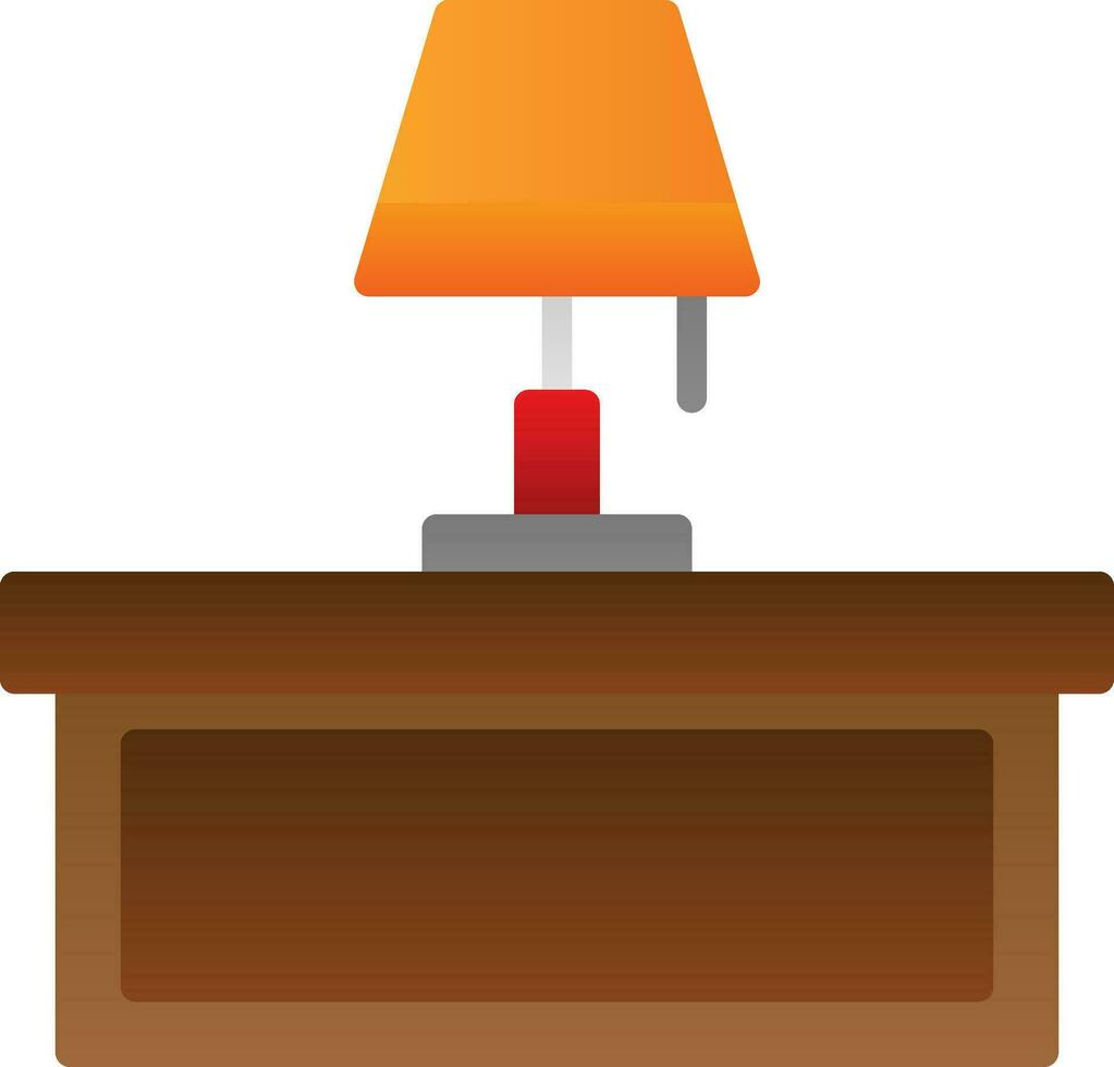 bureau lamp vector icoon ontwerp