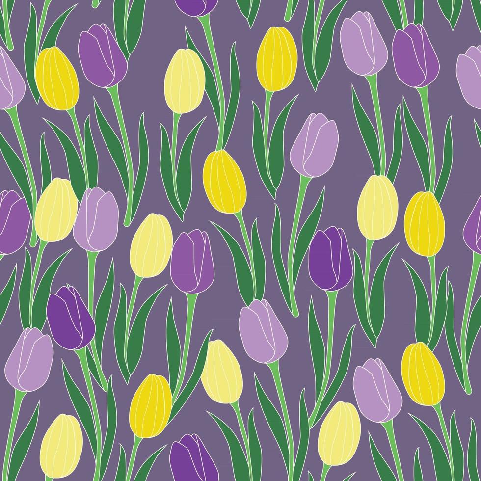 tulp naadloos patroon vector