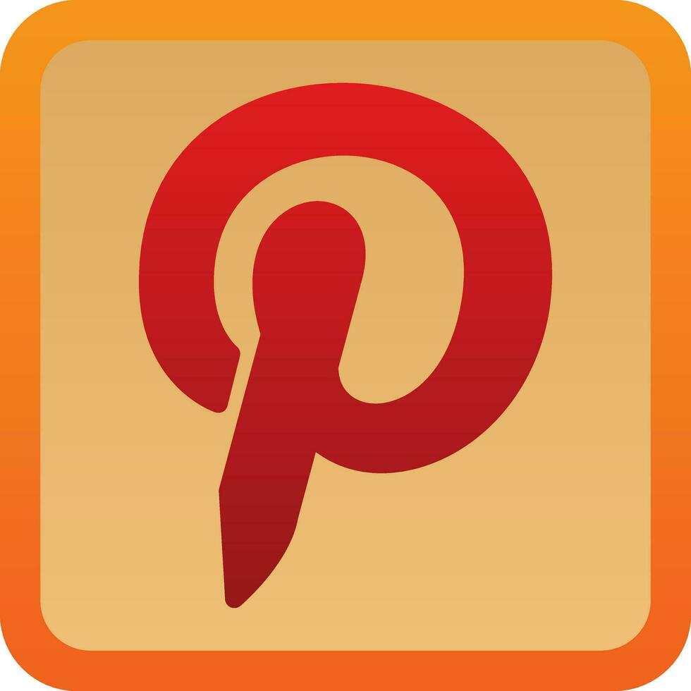 pinterest logo vector icoon ontwerp