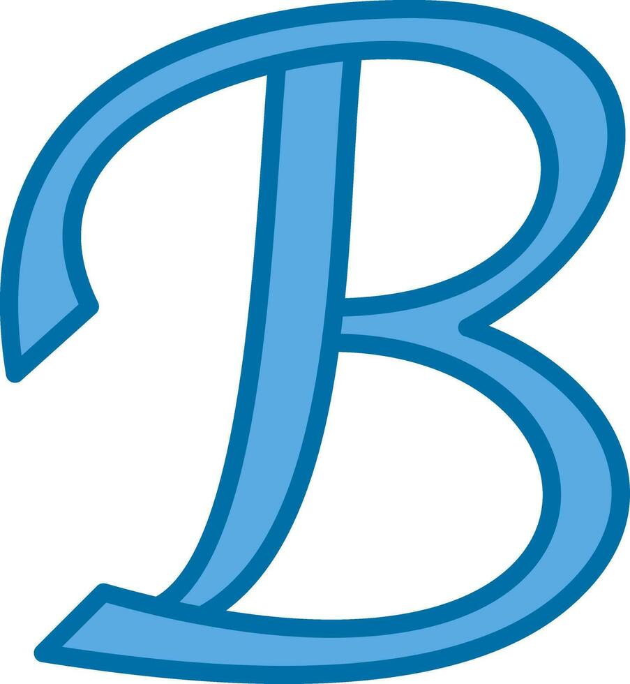 brief b vector icoon ontwerp