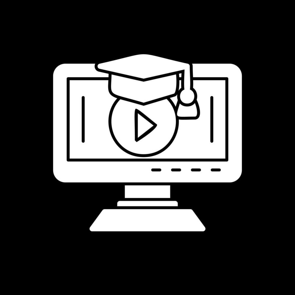 onderwijs video vector icoon ontwerp