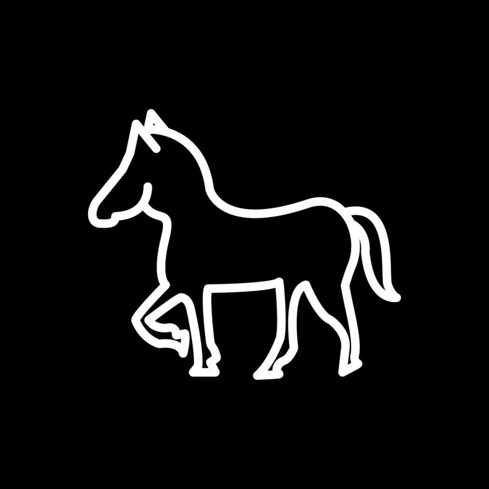 paard vector icoon ontwerp