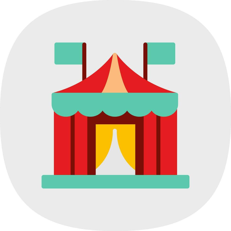 circus tent vector icoon ontwerp