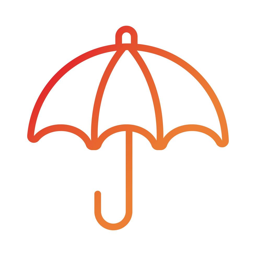 paraplu verzekering verloop stijlicoon vector