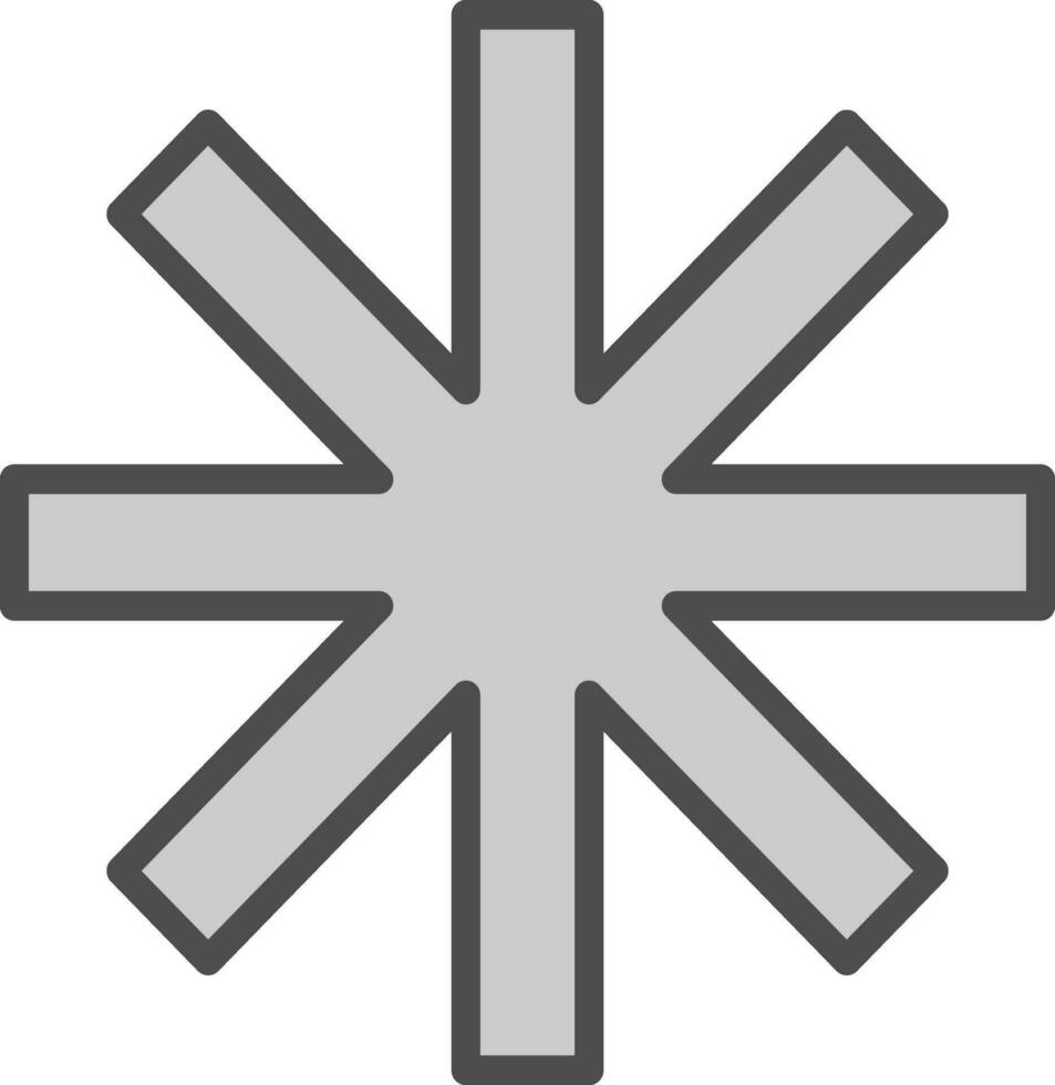 asterisk vector icoon ontwerp