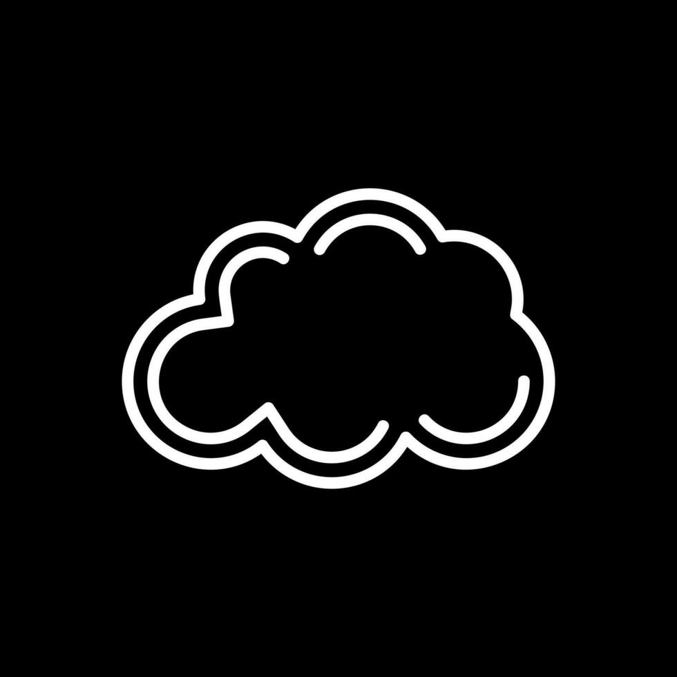 pluizig wolk vector icoon ontwerp