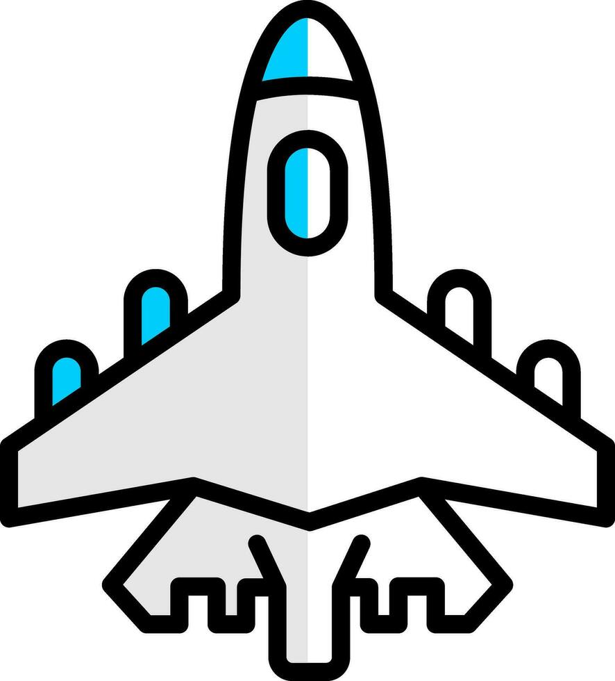 Jet vector icoon ontwerp