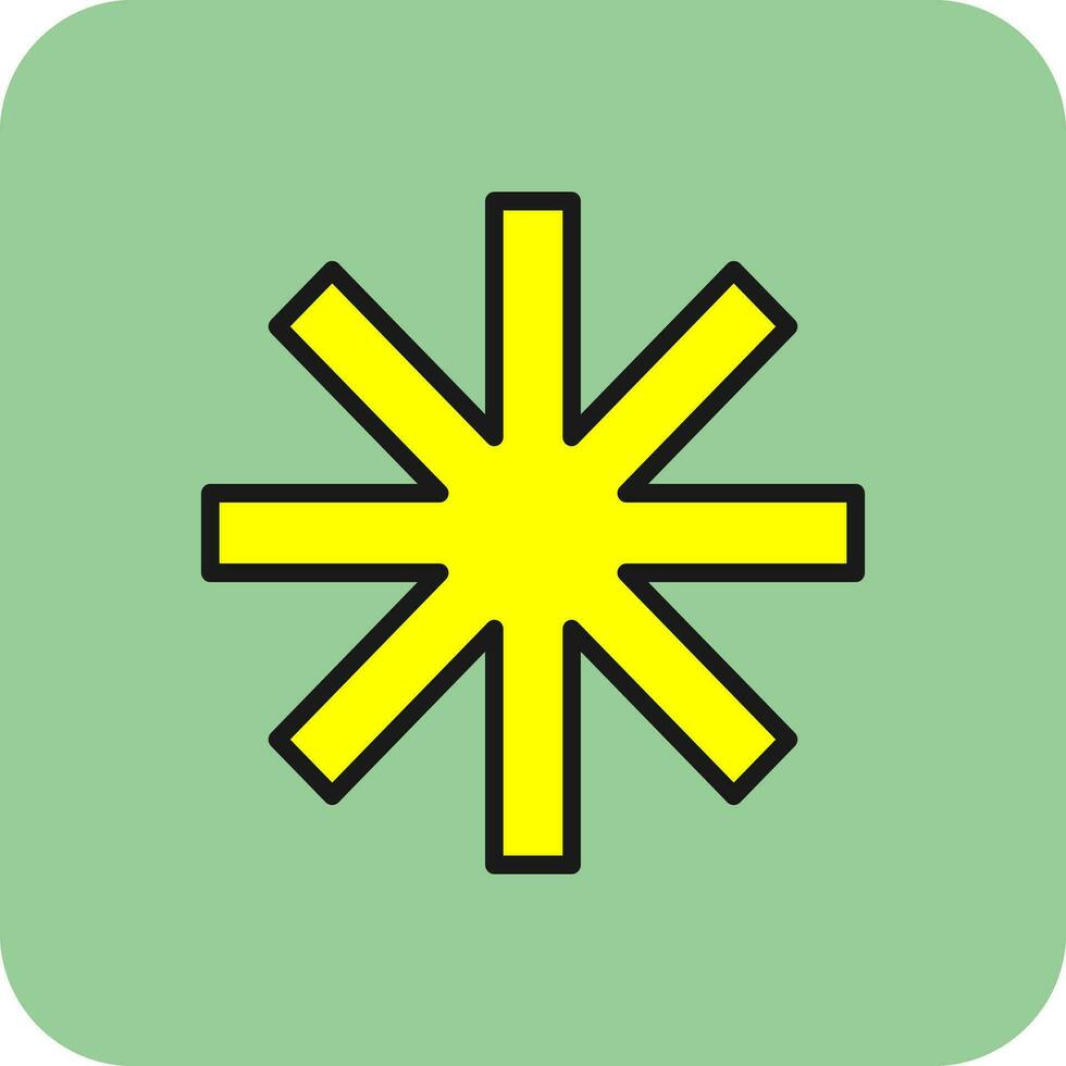 asterisk vector icoon ontwerp