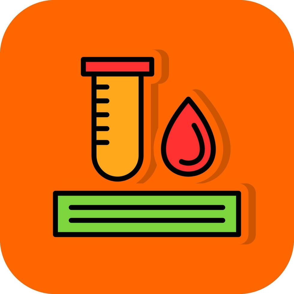 bloed test vector icoon ontwerp
