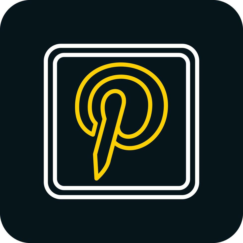 pinterest logo vector icoon ontwerp