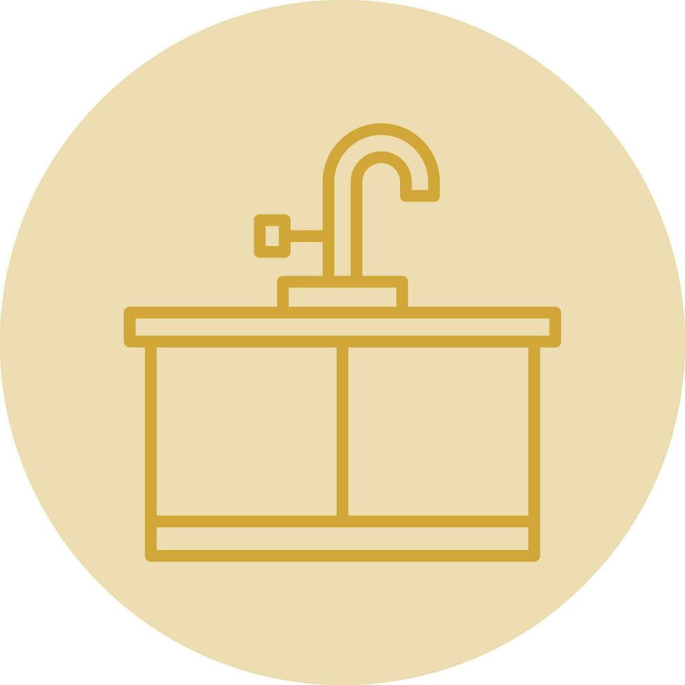 keuken wastafel vector icoon ontwerp