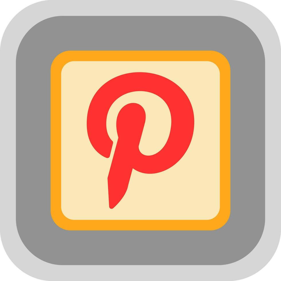 pinterest logo vector icoon ontwerp