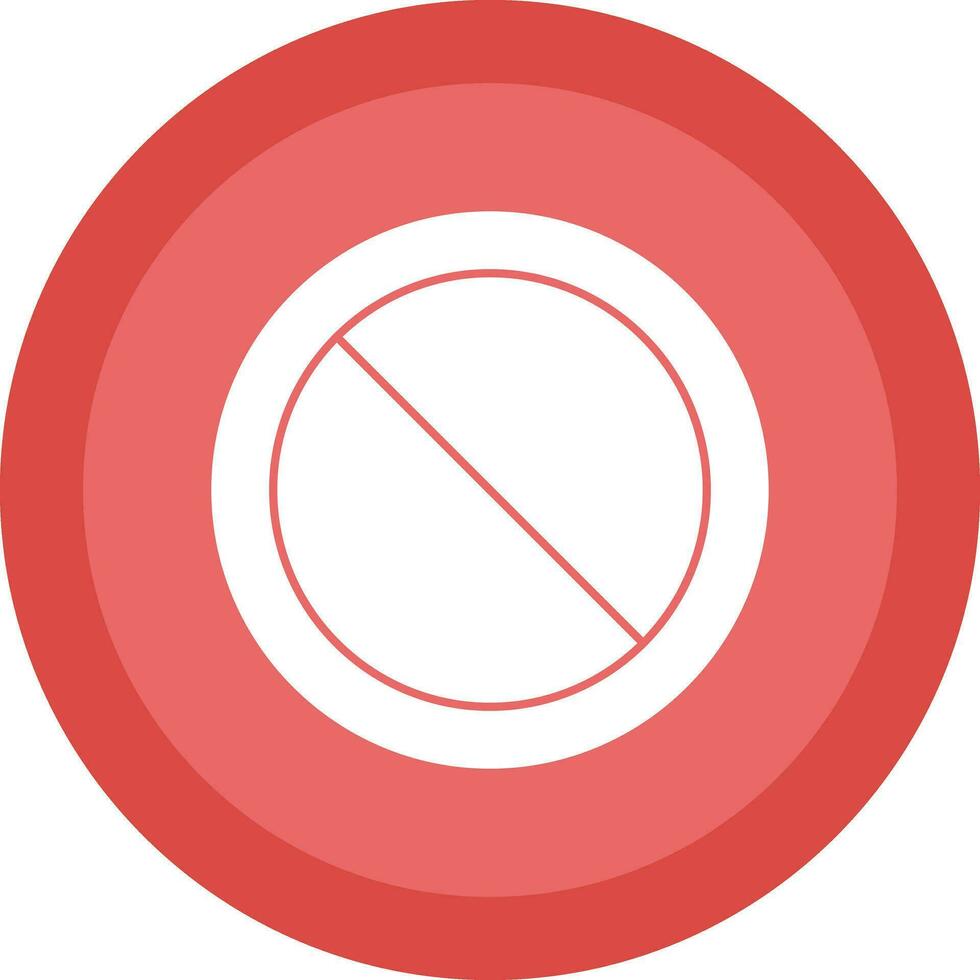 verbod cirkel vector icoon ontwerp