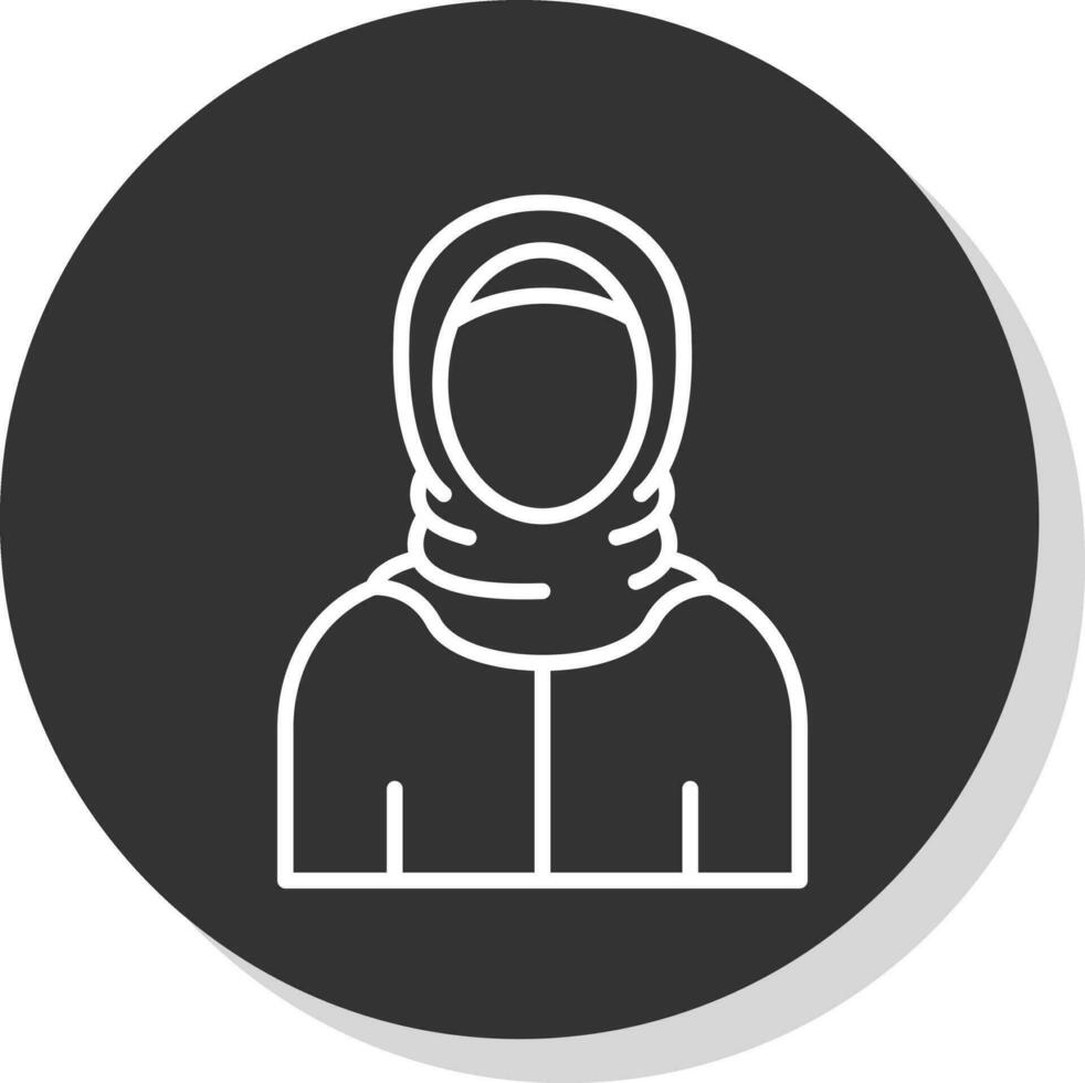 Arabisch vrouw vector icoon ontwerp