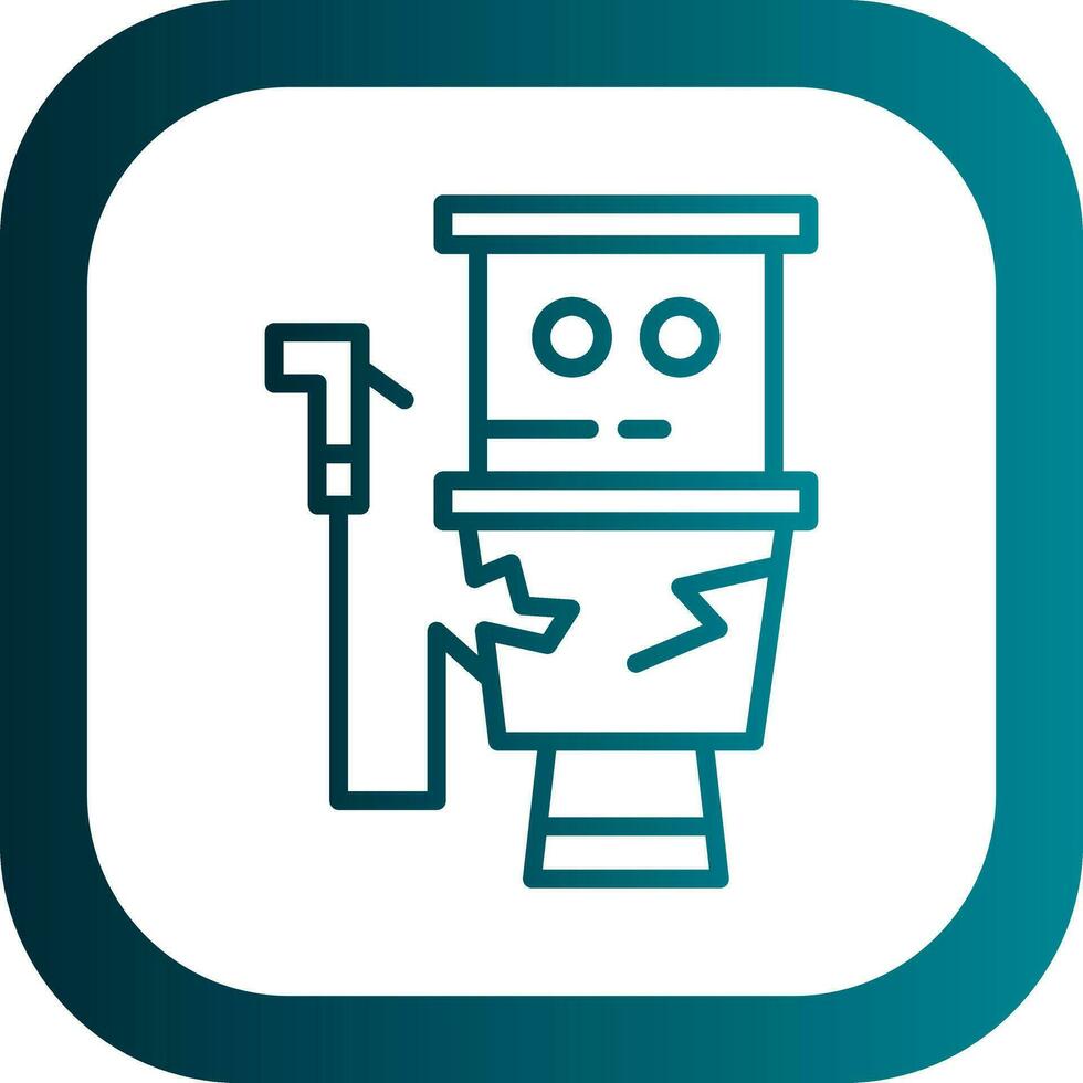 schade toilet vector icoon ontwerp