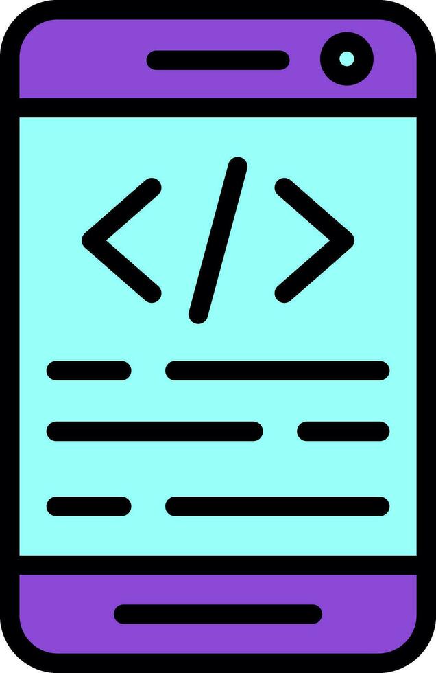 app codering vector icoon ontwerp