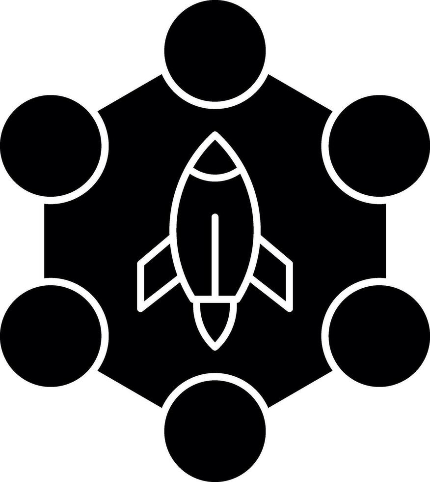 raket vector icoon ontwerp
