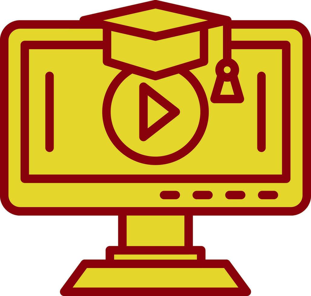 onderwijs video vector icoon ontwerp