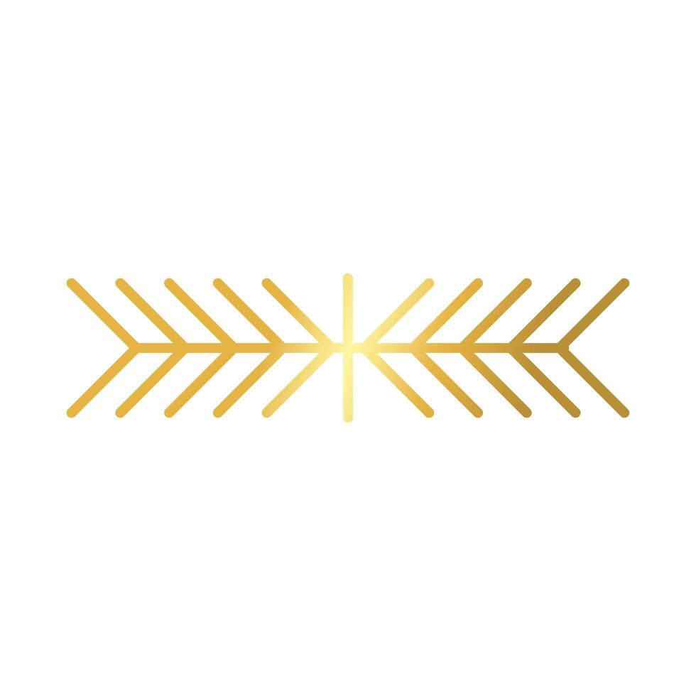 elegant grenskader decoratie gouden gradiënt stijlicoon vector