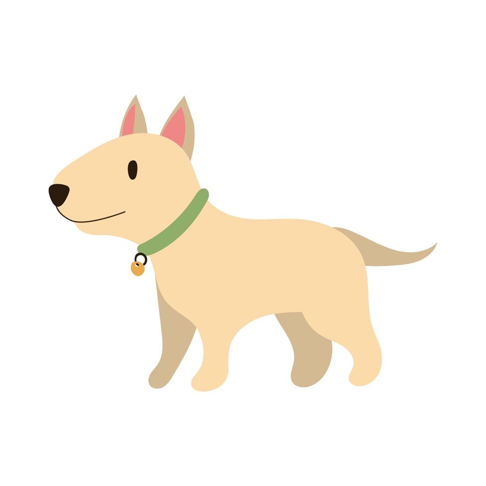 schattige hond huisdier hand tekenen stijlicoon vector