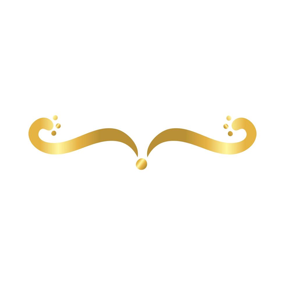 elegant grenskader decoratie gouden gradiënt stijlicoon vector