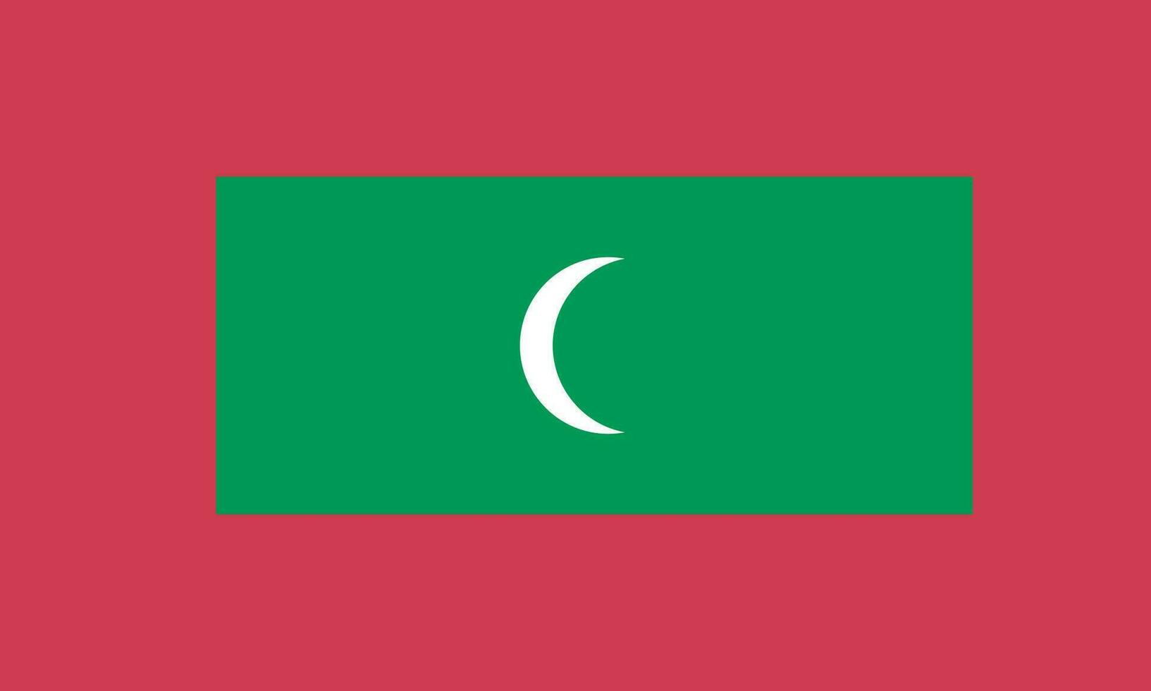 nationaal Maldiven vlag, officieel kleuren, en proporties. vector illustratie. eps 10 vector.