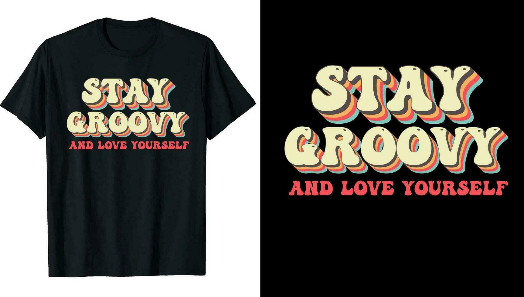 retro t-shirt, wijnoogst t-shirt, groovy t-shirt, hippie t-shirt, jaren 70 t-shirt ontwerpen vector