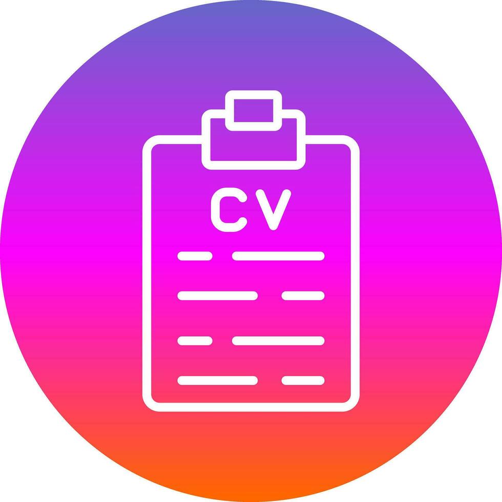 CV vector icoon ontwerp