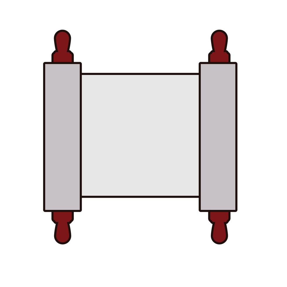 patchment document antiek geïsoleerd pictogram vector