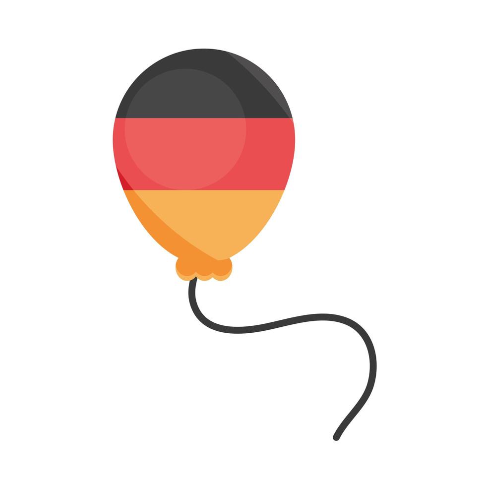 Oktoberfest bierfestival Duitse vlag in ballondecoratie viering traditioneel ontwerp vector