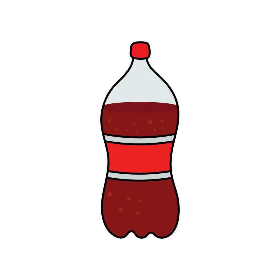 kinderen tekening tekenfilm vector illustratie cola icoon geïsoleerd Aan wit achtergrond
