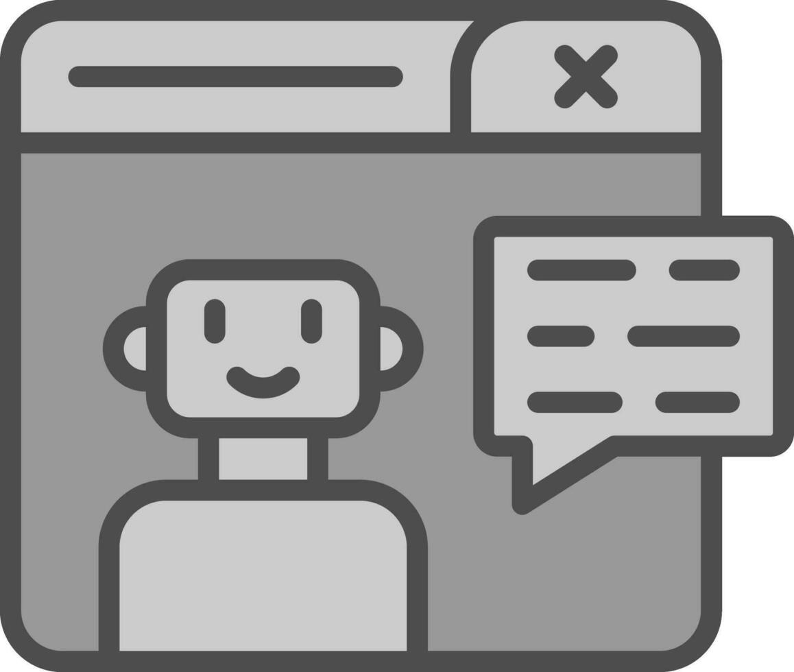 Chatbot vector icoon ontwerp