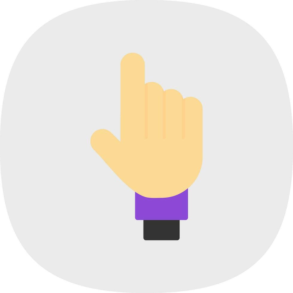 een vinger vector icoon ontwerp