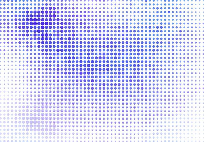 Vector blauwe halftone achtergrond