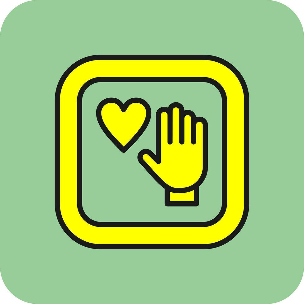 palm van hand- vector icoon ontwerp