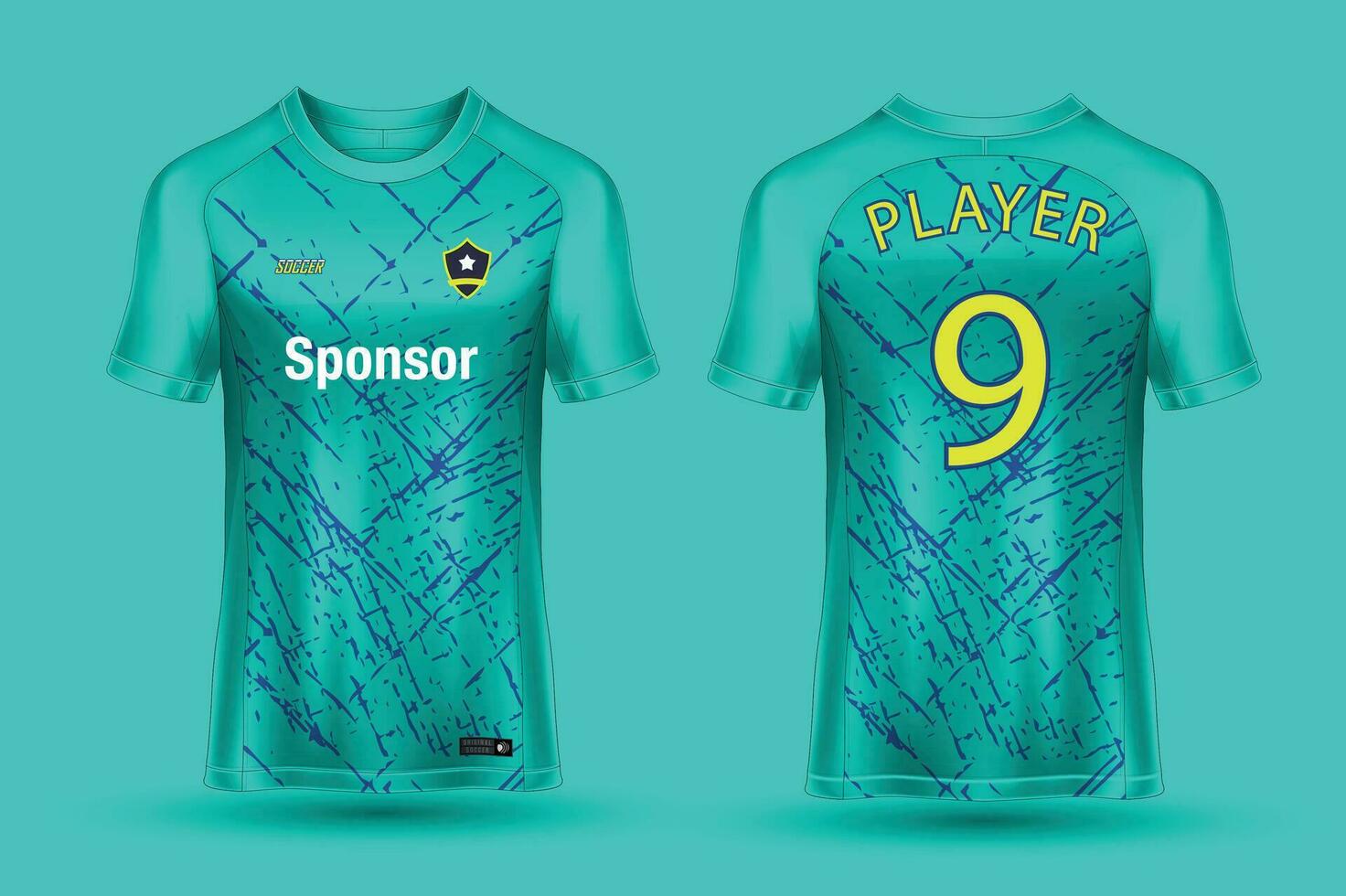 vector voetbal Jersey sjabloon sport t overhemd ontwerp