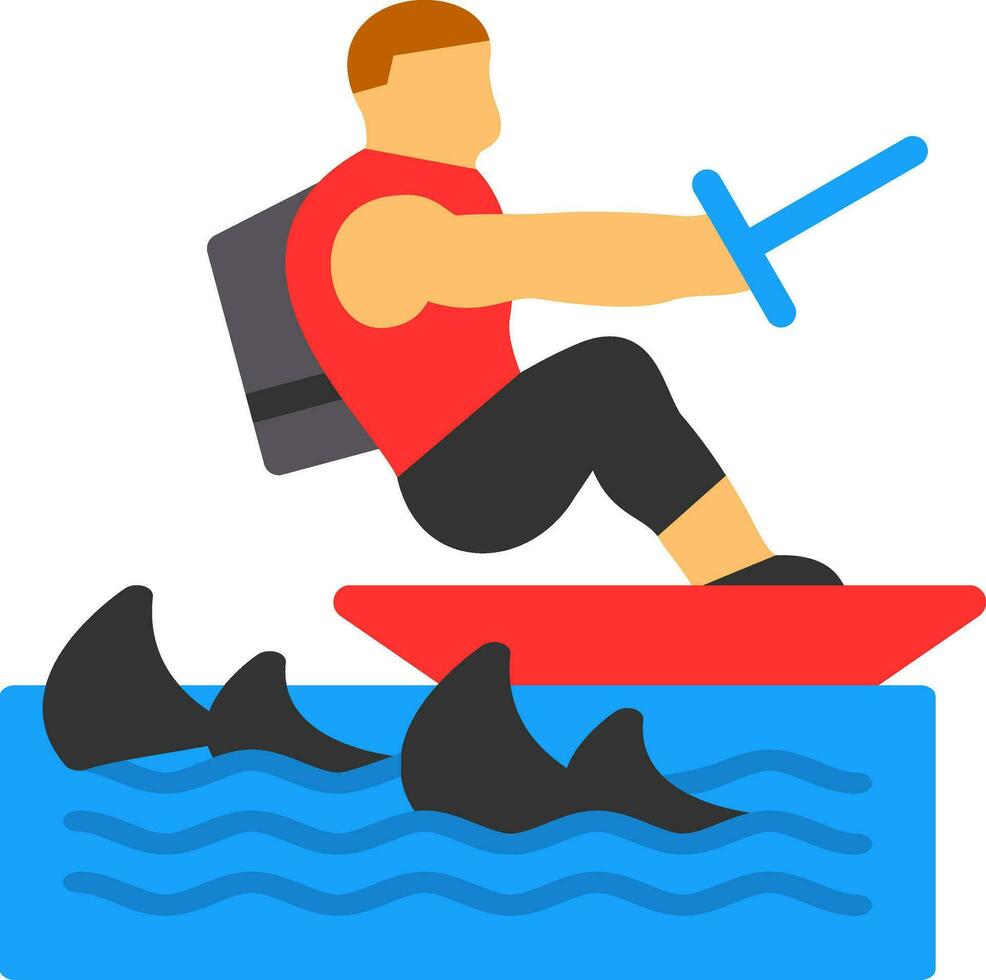 surfing vector icoon ontwerp