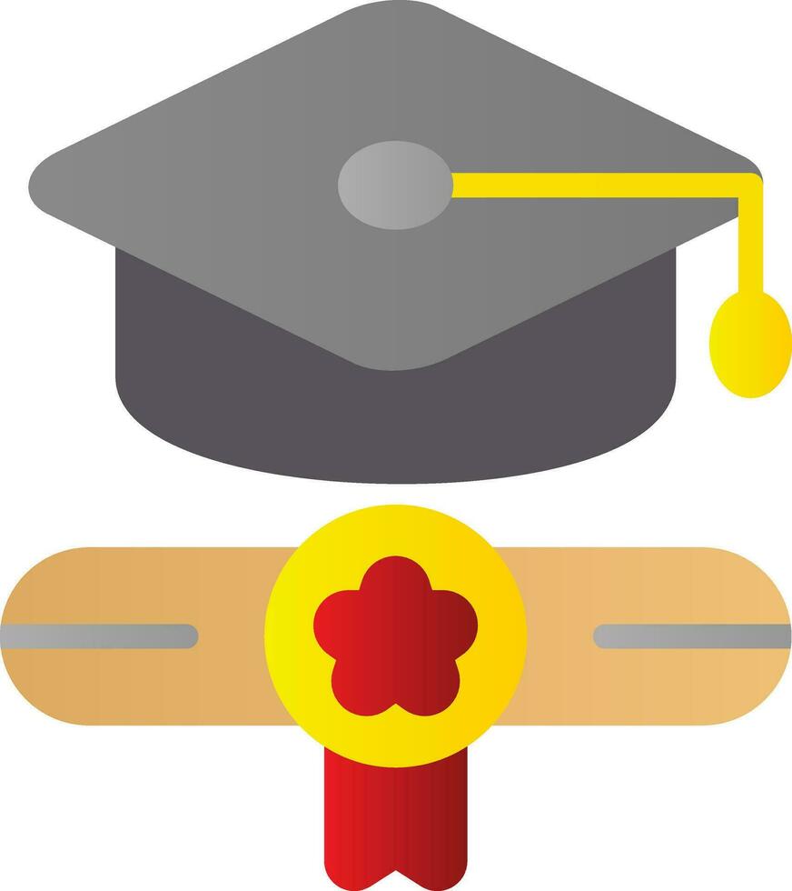 diploma uitreiking vector icoon ontwerp