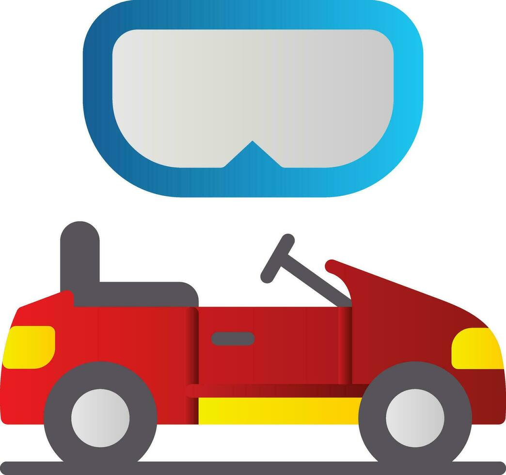 vr rijden vector icoon ontwerp