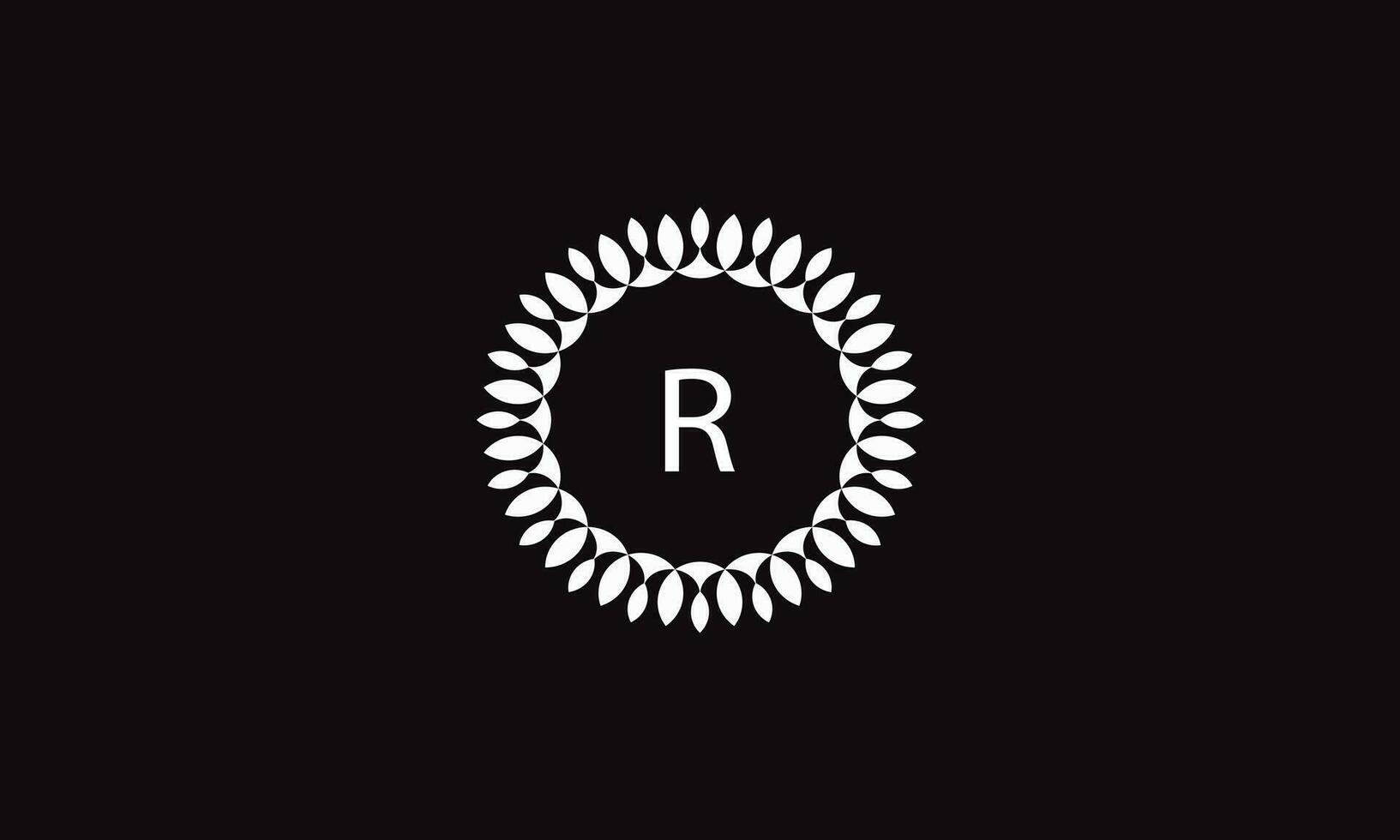 luxe brief r logo vector