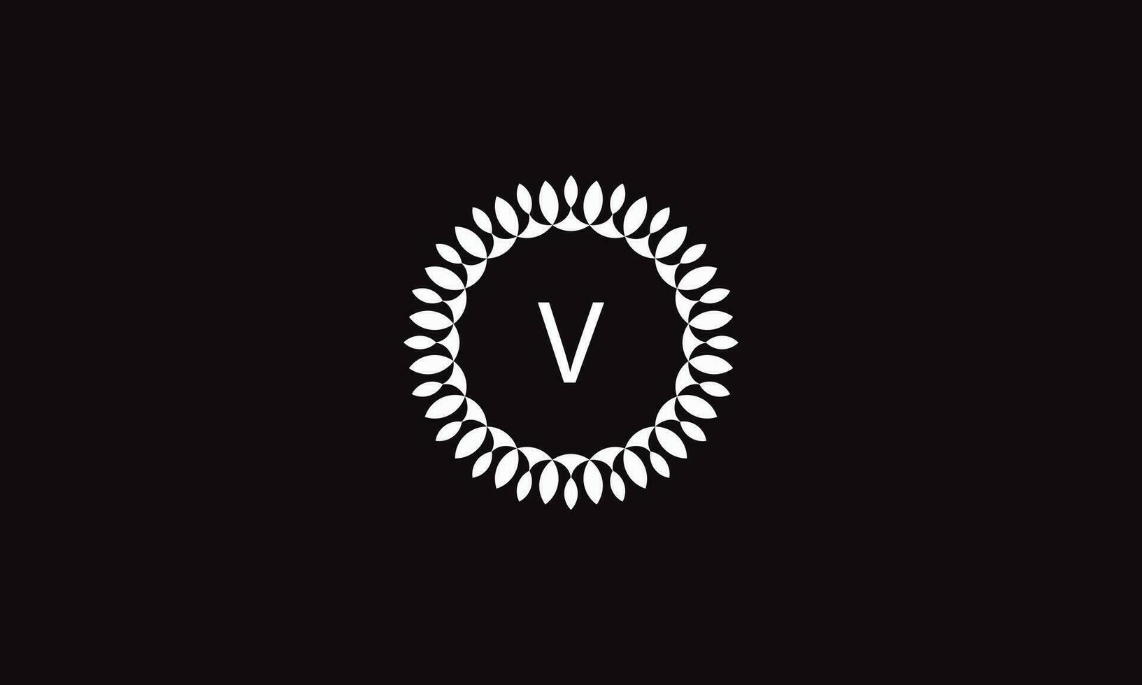 luxe brief v logo vector