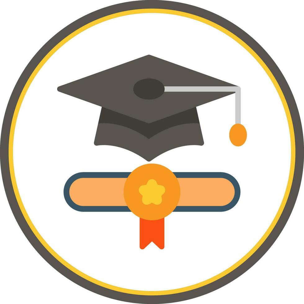 diploma uitreiking vector icoon ontwerp