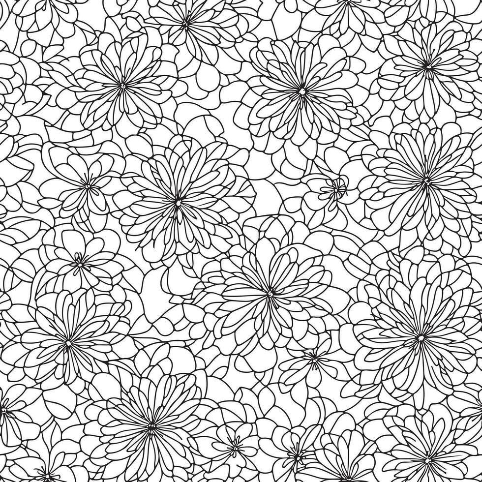 bloemen naadloos patroon. diagonaal bloem lijnen patroon achtergrond. vlak abstract bloem lijnen patroon. Rechtdoor strepen structuur achtergrond. lijn patroon vector illustratie achtergrond.