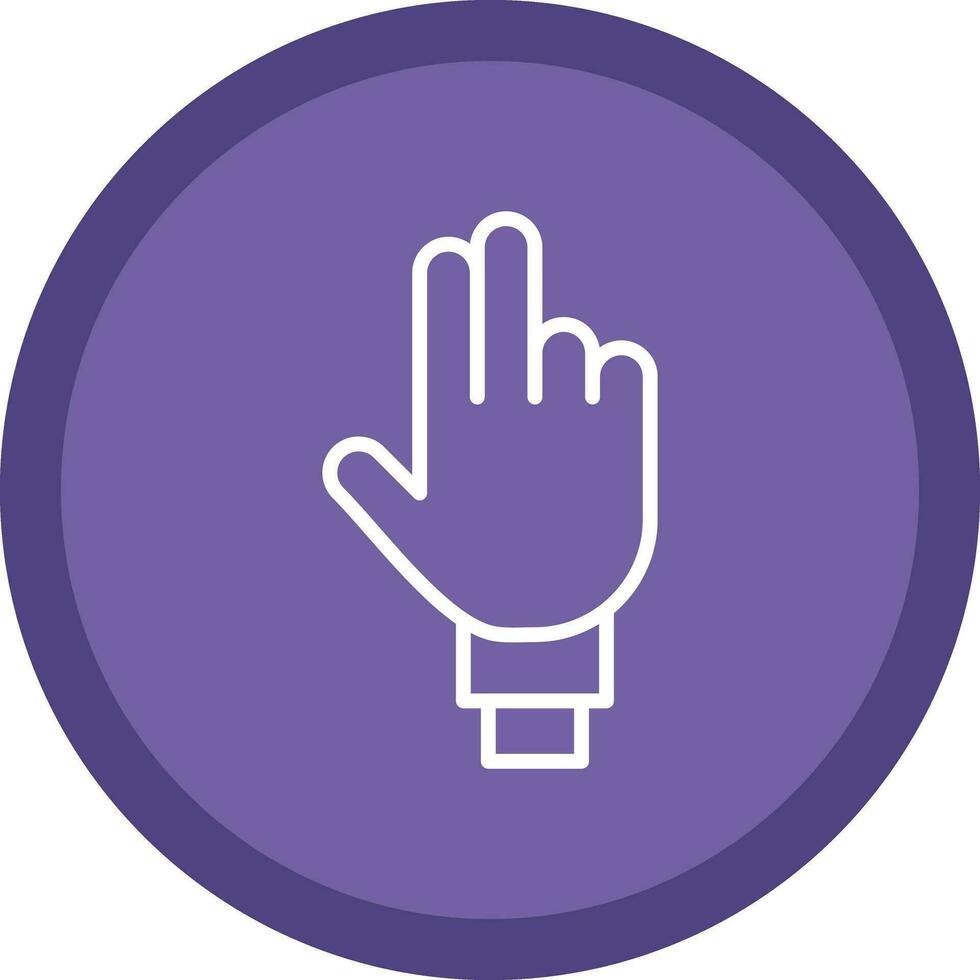 drie vingers vector icoon ontwerp