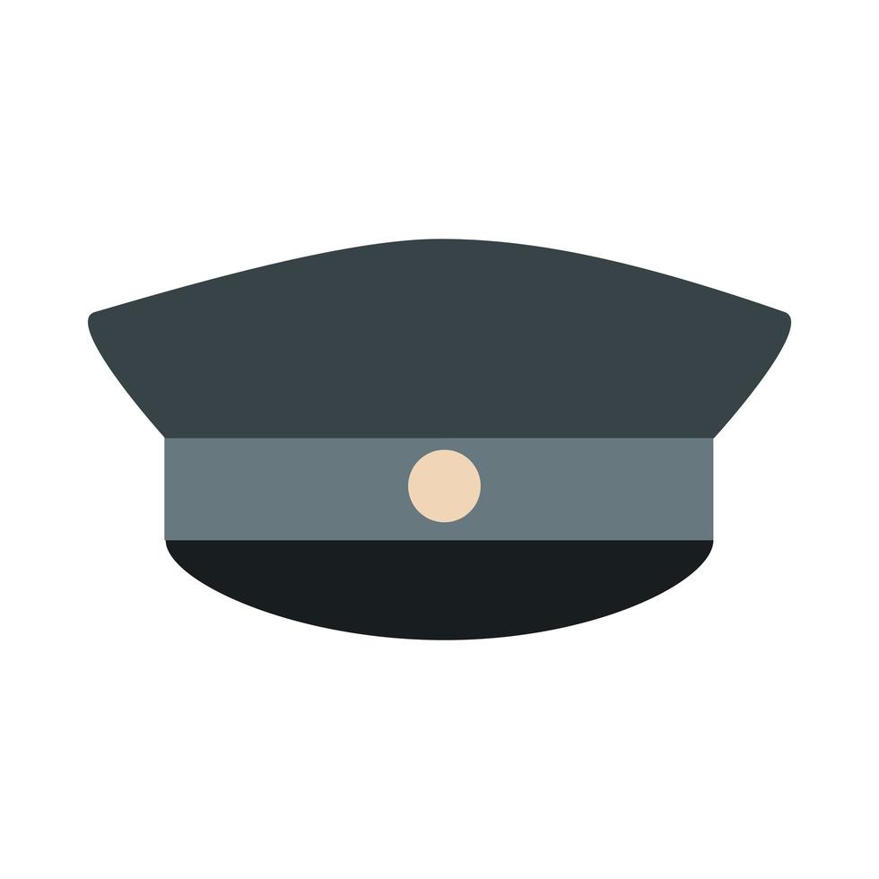 hoofdtooi civiele vliegtuigen piloten accessoire uniform vlakke stijlicoon vector