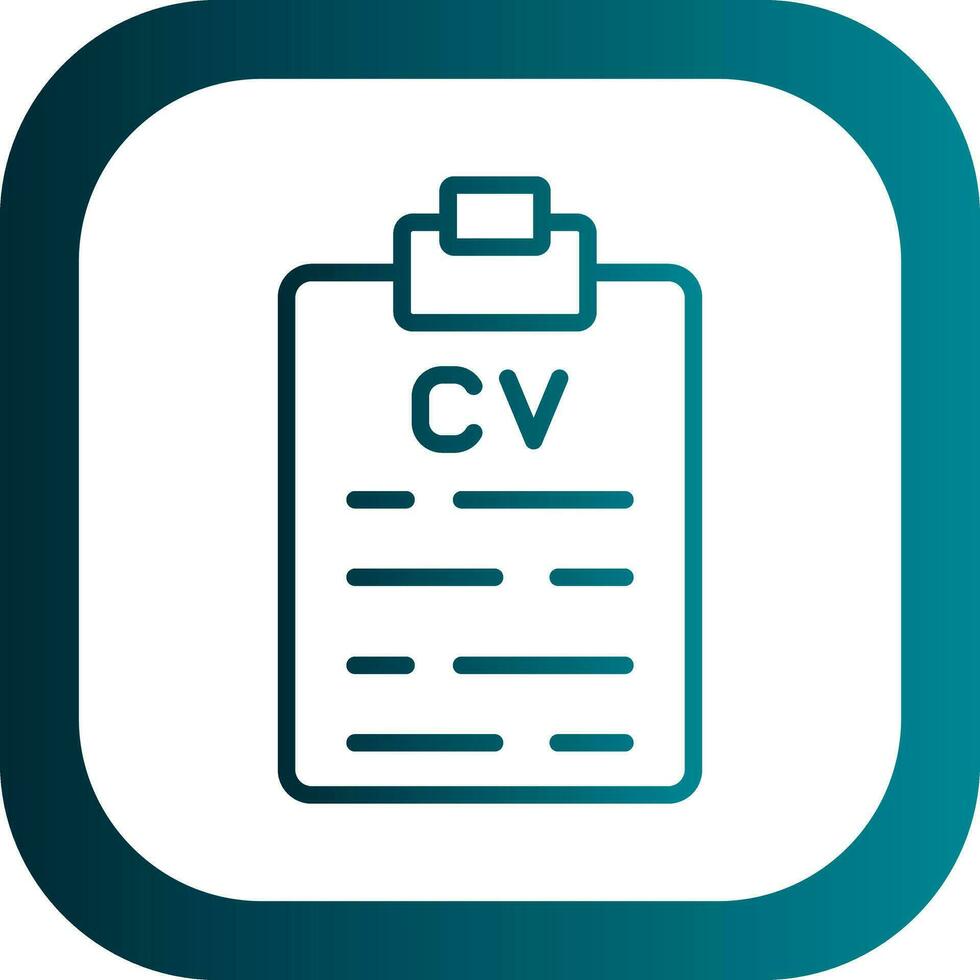 CV vector icoon ontwerp